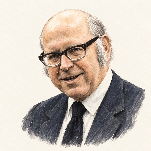 Illustrated portrait of Allen Newell