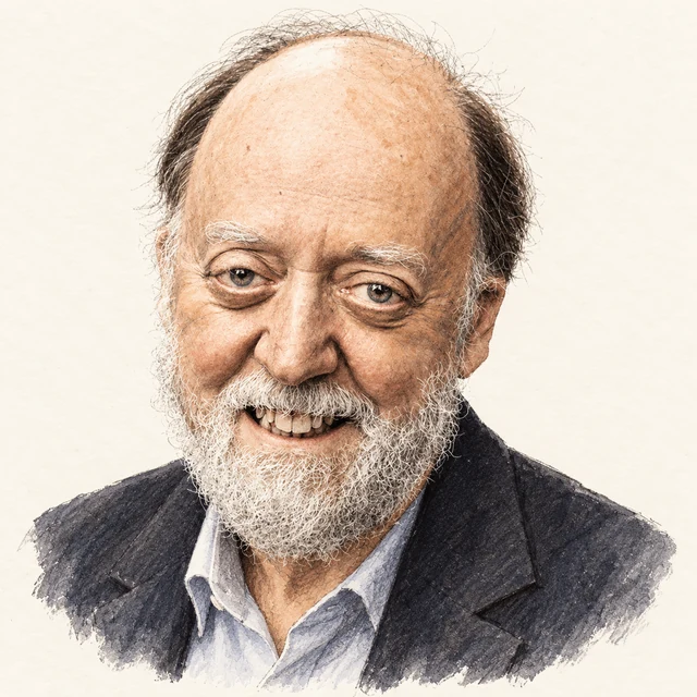 Illustrated portrait of Jack Dongarra