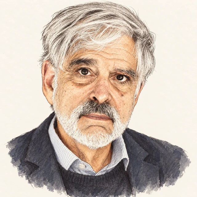 Illustrated portrait of Jeffrey Ullman