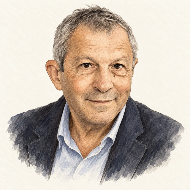 Illustrated portrait of Joseph Sifakis