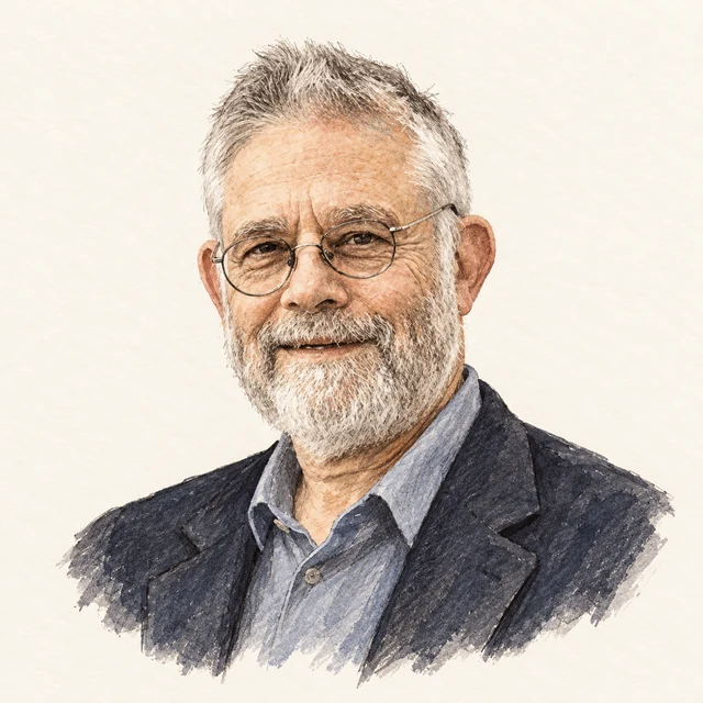 Illustrated portrait of Manuel Blum
