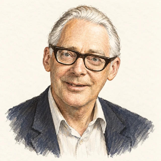 Illustrated portrait of Ole-Johan Dahl