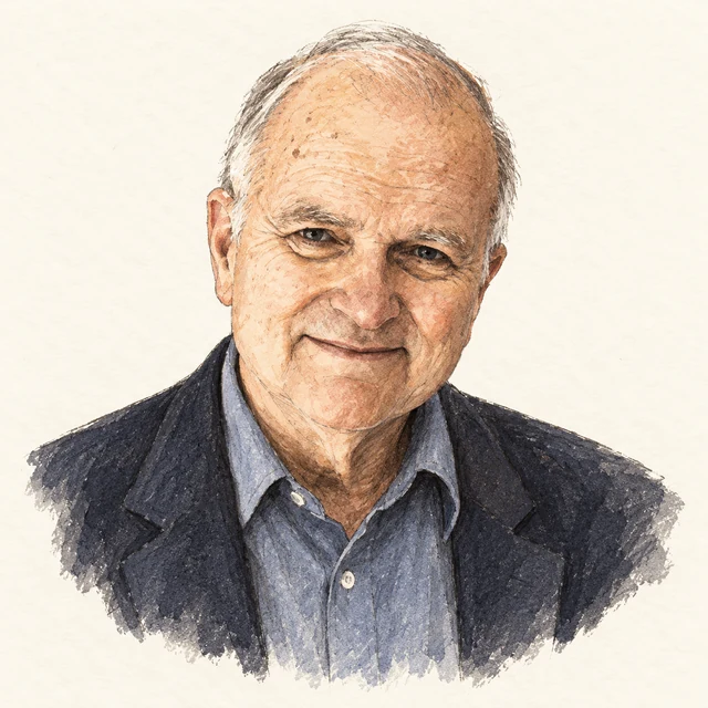 Illustrated portrait of Richard Stearns