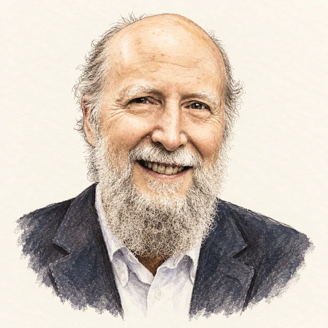 Illustrated portrait of Richard Sutton