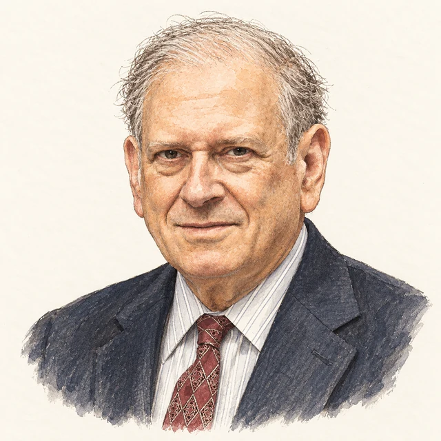 Illustrated portrait of Robert Kahn