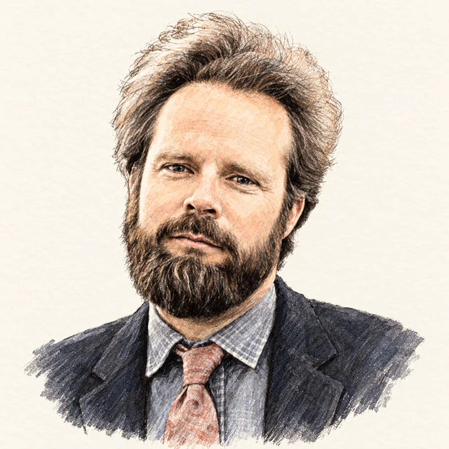 Illustrated portrait of Robert Floyd