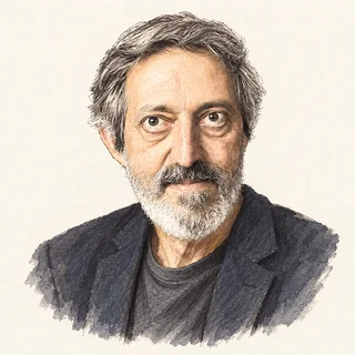 Illustrated portrait of Avi Wigderson