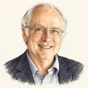 Illustrated portrait of Butler Lampson