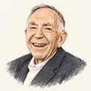 Illustrated portrait of Edward Feigenbaum