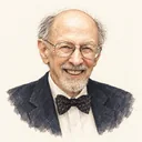 Illustrated portrait of Fernando Corbató