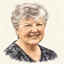 Illustrated portrait of Frances Allen
