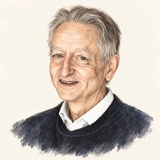 Portrait of Geoffrey Hinton