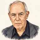 Illustrated portrait of Ivan Sutherland