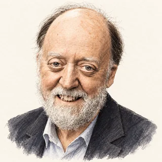 Illustrated portrait of Jack Dongarra