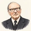 Illustrated portrait of Maurice Wilkes