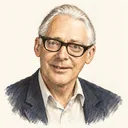 Illustrated portrait of Ole-Johan Dahl