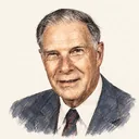Illustrated portrait of Richard Hamming