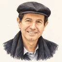 Illustrated portrait of Silvio Micali