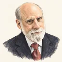 Illustrated portrait of Vinton Cerf