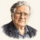 Illustrated portrait of William Kahan