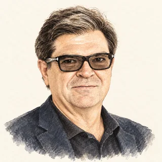 Illustrated portrait of Yann LeCun