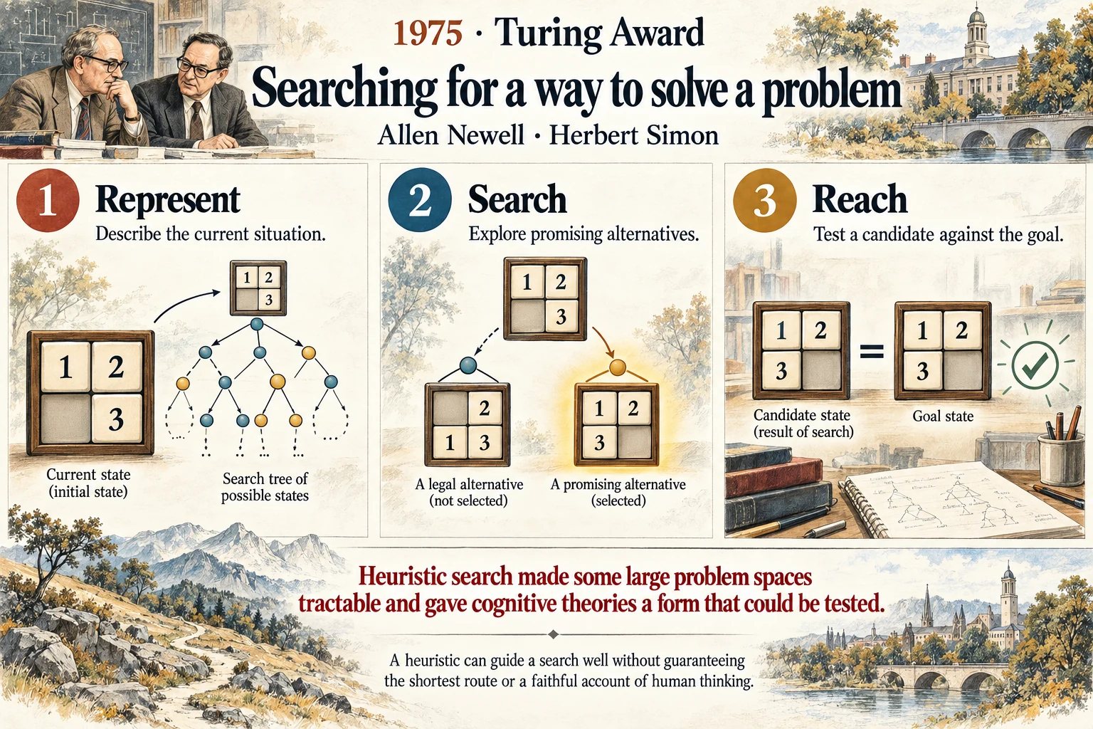 Searching for a way to solve a problem: Symbolic systems connected computer programs with theories of human problem solving.
