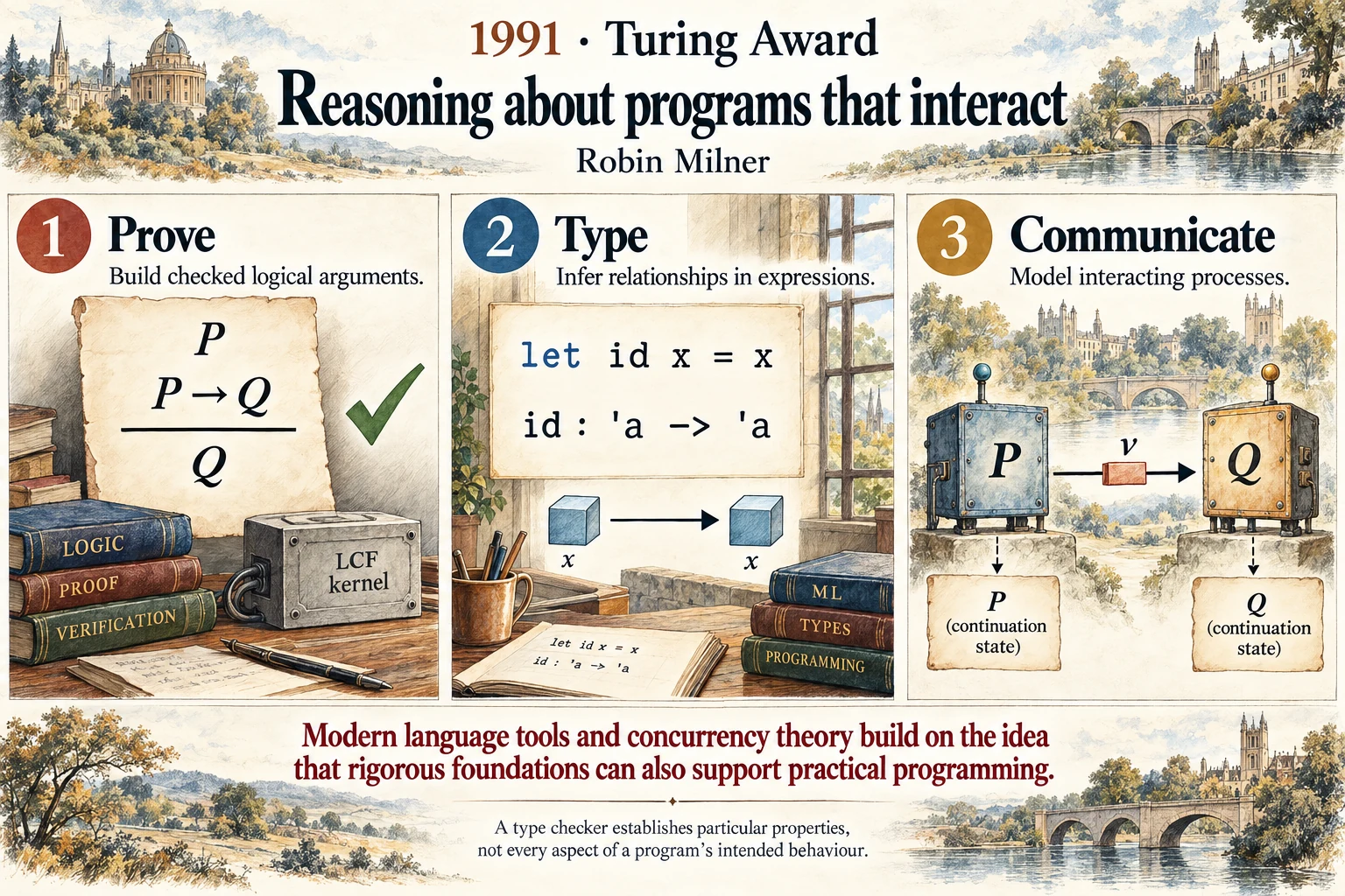 Reasoning about programs that interact: Proof, types and communication became connected tools for understanding software.