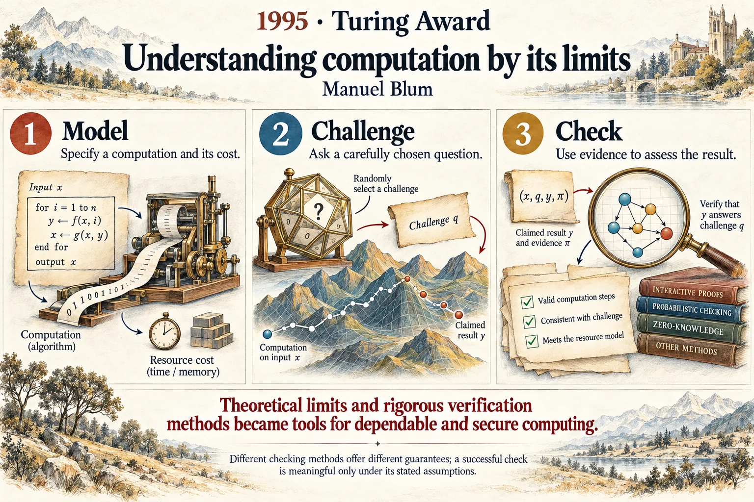 Understanding computation by its limits: Complexity theory also supplied tools for checking and protecting computation.